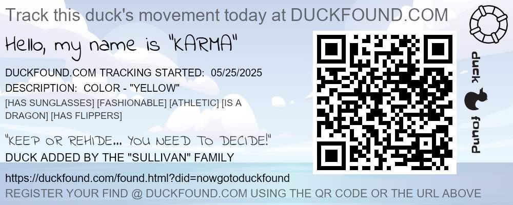 DUCKFOUND TAG - CLOUDS OCEAN