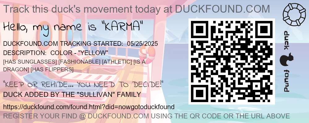 DUCKFOUND TAG - LUXURY SHIP AFT